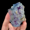 Natural Blue Purple Phantom Fluorite, Mineral Specimen:Yaogangxian,Hunan (55*40*40MM) - image 3