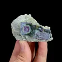 Natural Blue Purple Phantom Fluorite, Mineral Specimen:Yaogangxian,Hunan (60*40*20MM) - image 1