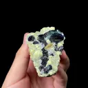 Natural Blue Purple Phantom Fluorite with Mica and Flaky Calcite Mineral Specimen,High Quality Specimen,YINDU,INNER MONGOLIA,CHINA(60*40*15mm) - image 3
