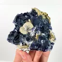 Natural Blue Purple Phantom Fluorite,Cube Mineral Specimen: YINDU (90*30*90mm) - image 1