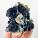 Natural Blue Purple Phantom Fluorite,Cube Mineral Specimen: YINDU (90*30*90mm) - image 3