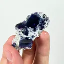 Natural Blue Purple Phantom Fluorite,Cube Mineral Specimen:YINDU (50*20*30mm) - image 3