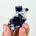Natural Blue Purple Phantom Fluorite,Cube Mineral Specimen:YINDU (50*20*30mm) - image 2