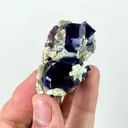 Natural Blue Purple Phantom Fluorite,Cube Mineral Specimen:YINDU (55*20*40mm) - image 3