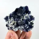 Natural Blue Purple Phantom Fluorite,Mineral Specimen:YINDU NEIMENG (80*65*20mm) - image 3