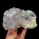 Natural Blue Purple Window Fluorite and Dolomite Mineral Specimen,High Quality Specimen,XIANGHUALING,HUNAN,CHINA(130*80*48mm) - image 4