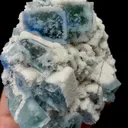 Natural Blue Snowflake Fluorite,Cube Mineral Specimen:ZHEJIANG China (140*45*90mm) - image 3