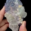 Natural Blue Stepped Fluorite and Quartz Mineral Specimen,High Quality Specimen,YAO GANG XIAN,HUNAN,CHINA(86*57*34mm) - image 4