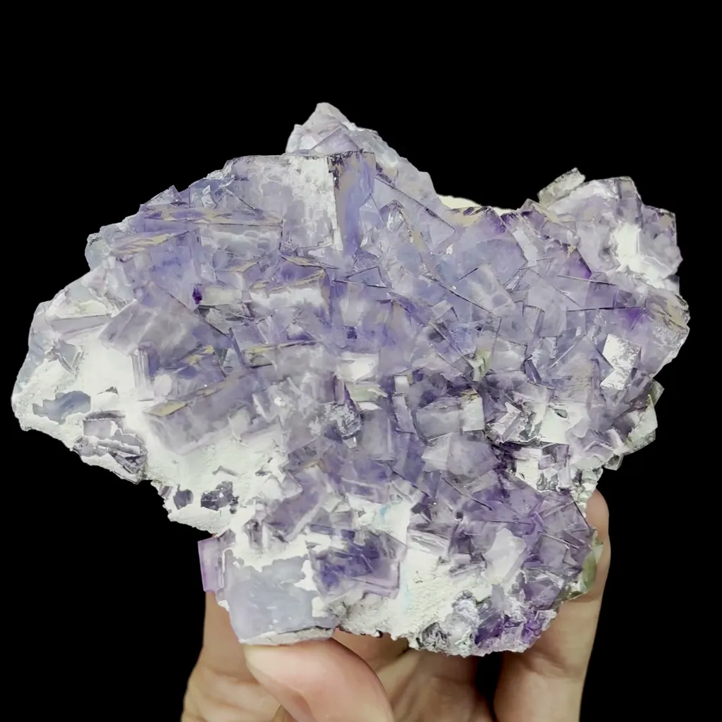 Natural Blue Stepped Fluorite Mineral Specimen,High Quality Specimen,YAO GANG XIAN,HUNAN,CHINA(112*120*32mm) - image 2