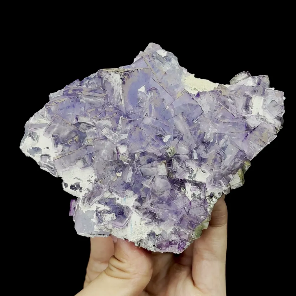 Natural Blue Stepped Fluorite Mineral Specimen,High Quality Specimen,YAO GANG XIAN,HUNAN,CHINA(112*120*32mm) - image 4