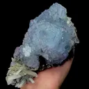 Natural Blue Stepped Fluorite Mineral Specimen,High Quality Specimen,YAO GANG XIAN,HUNAN,CHINA(138*100*80mm) - image 3