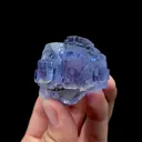 Natural Blue Stepped Fluorite Mineral Specimen,High Quality Specimen,YAO GANG XIAN,HUNAN,CHINA(40*42*27mm) - image 1