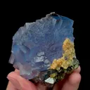 Natural Blue Stepped Fluorite Mineral Specimen,High Quality Specimen,YAO GANG XIAN,HUNAN,CHINA(66*64*38mm) - image 4