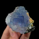 Natural Blue Stepped Fluorite Mineral Specimen,High Quality Specimen,YAO GANG XIAN,HUNAN,CHINA(66*64*38mm) - image 1