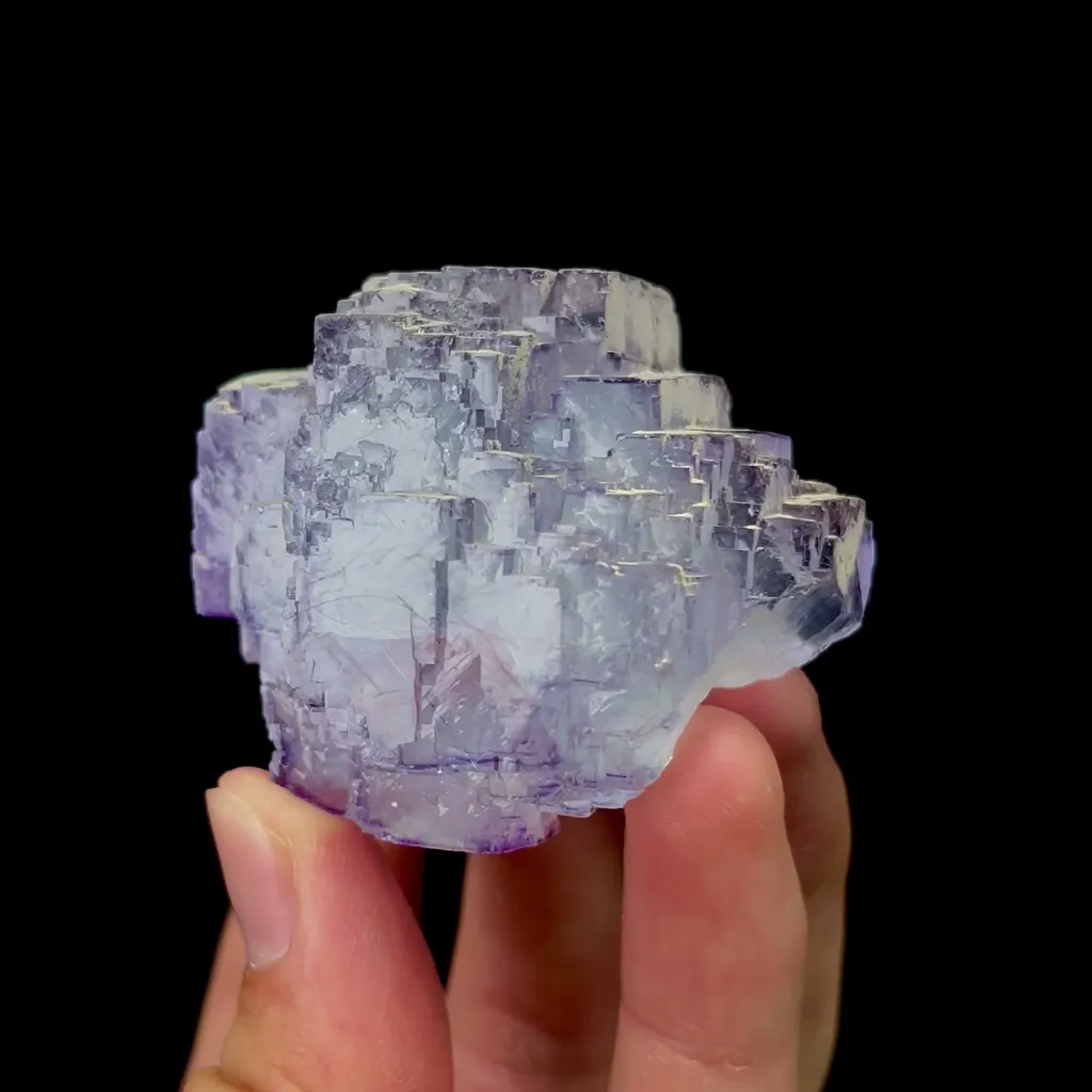 Natural Blue Stepped Phantom Fluorite Mineral Specimen,High Quality Specimen,YAO GANG XIAN,HUNAN,CHINA(96*37*40mm) - image 2