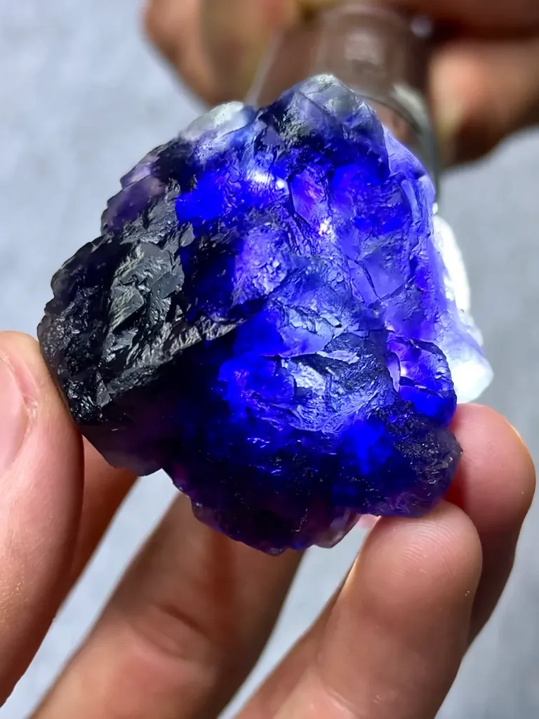 Natural Blue Tanzanite Fluorite comes from Fujian,China 45*45*30MM - image 4