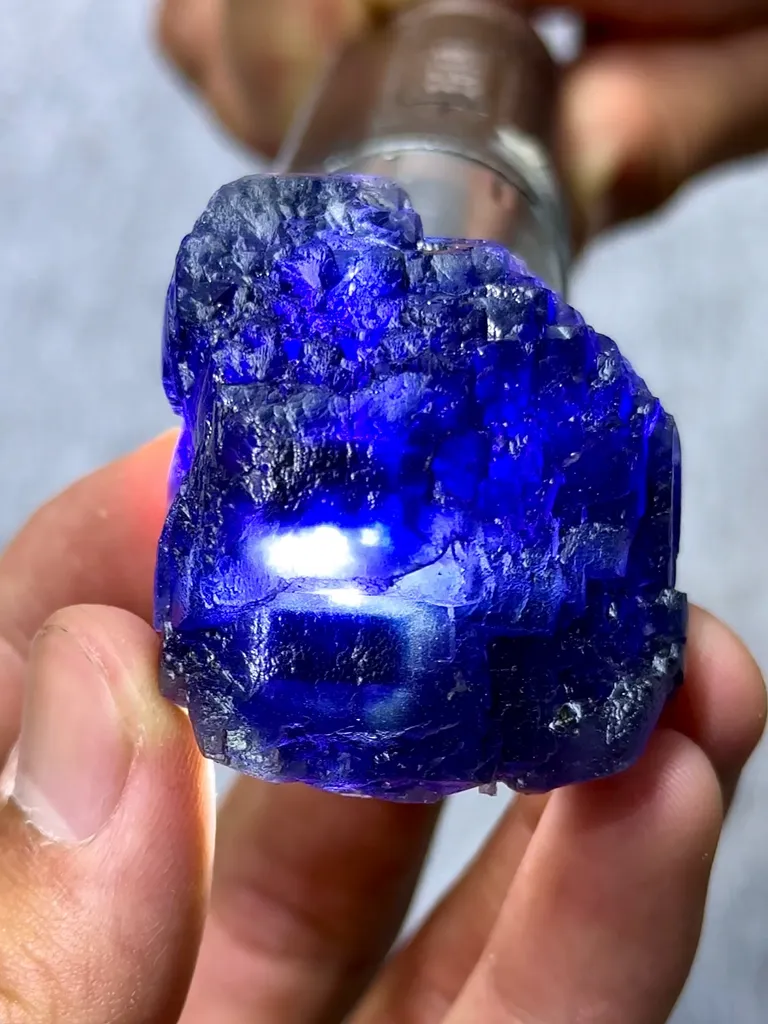 Natural Blue Tanzanite Fluorite comes from Fujian,China 45*45*30MM image