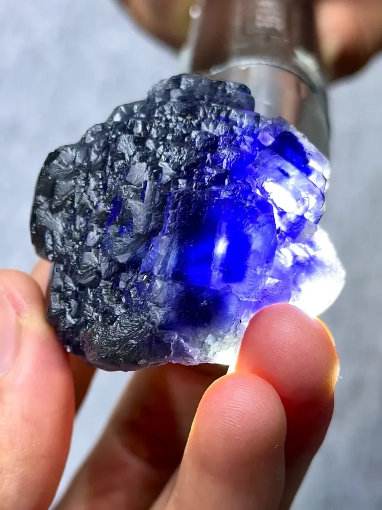 Natural Blue Tanzanite Fluorite comes from Fujian,China 45*45*30MM - image 3