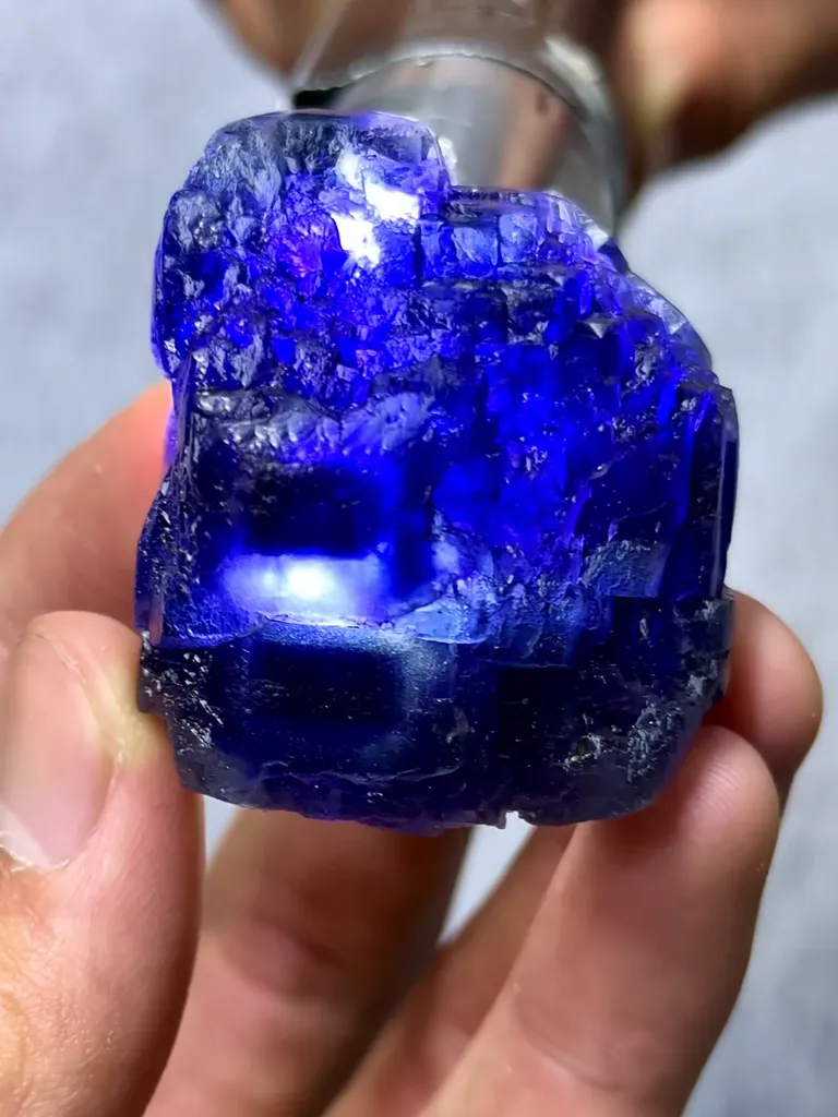 Natural Blue Tanzanite Fluorite comes from Fujian,China 45*45*30MM - image 2