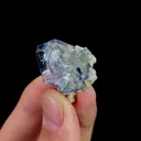 Natural Blue Transparent Cubic Fluorite and Mica, Mineral Specimen:Yaogangxian,Hunan (25*25*20MM) - image 6