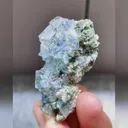 Natural Blue Transparent Cubic Fluorite and Pyrite Symbiosis comes from Yaogangxian,Hunan 20*25*45MM - image 3
