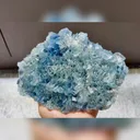 Natural Blue Transparent Cubic Fluorite comes from Yaogangxian,Hunan 160*135*45MM - image 1