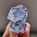 Natural Blue Transparent Cubic Fluorite comes from Yaogangxian,Hunan 40*50*20MM - image 1