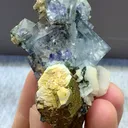 Natural Blue Transparent Cubic Fluorite comes from Yaogangxian,Hunan 50*35*20MM - image 1
