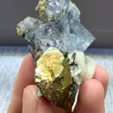 Natural Blue Transparent Cubic Fluorite comes from Yaogangxian,Hunan 50*35*20MM - image 2