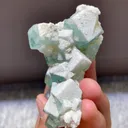 Natural Blue Transparent Cubic Fluorite comes from Yaogangxian,Hunan 75*35*45MM - image 3