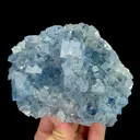 Natural Blue Transparent Cubic Fluorite, Mineral Specimen:Shangbao,Hunan (115*85*30MM) - image 2