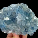 Natural Blue Transparent Cubic Fluorite, Mineral Specimen:Shangbao,Hunan (115*85*30MM) - image 4