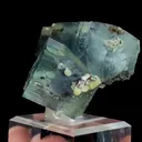 Natural Blue Transparent Cubic Fluorite, Mineral Specimen:Yaogangxian,Hunan (30*30*35MM) - image 3