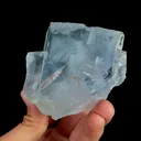 Natural Blue Transparent Cubic Fluorite, Mineral Specimen:Yaogangxian,Hunan (70*85*70MM) - image 2
