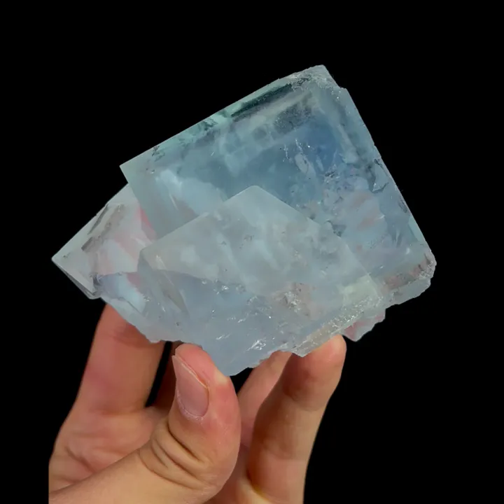 Natural Blue Transparent Cubic Fluorite, Mineral Specimen:Yaogangxian,Hunan (70*85*70MM) - image 3