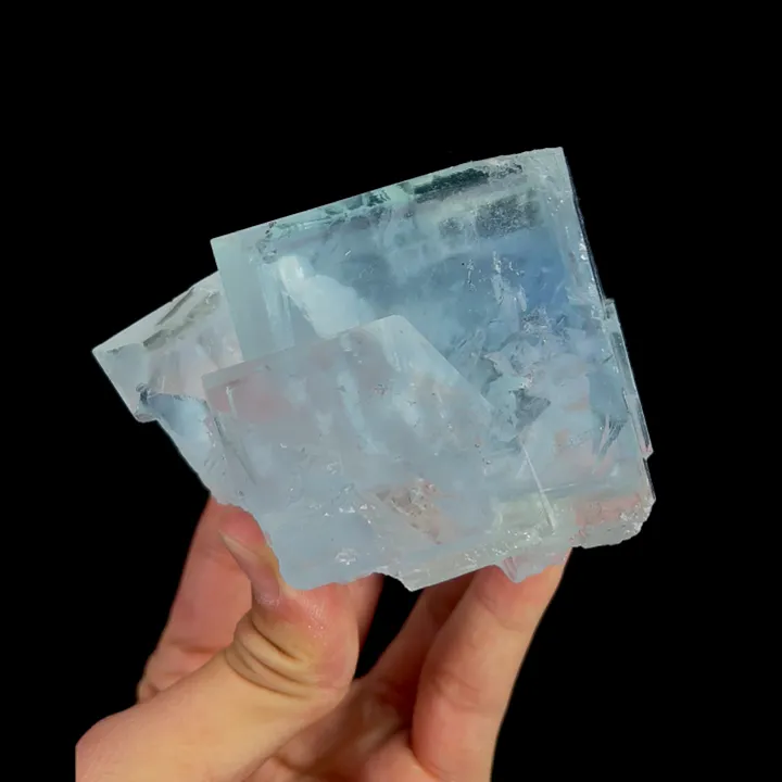 Natural Blue Transparent Cubic Fluorite, Mineral Specimen:Yaogangxian,Hunan (70*85*70MM) - image 4