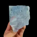 Natural Blue Transparent Cubic Fluorite, Mineral Specimen:Yaogangxian,Hunan (70*85*70MM) - image 1