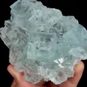 Natural Blue Transparent Cubic Fluorite, Mineral Specimen:Zhejiang,China (80*70*25MM) - image 3