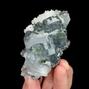 Natural Blue Transparent Fluorite and Calcite, Mineral Specimen:Yaogangxian,Hunan (45*75*35MM) - image 3