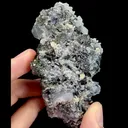 Natural Blue Transparent Fluorite and Calcite, Mineral Specimen:Yaogangxian,Hunan (45*75*35MM) - image 2