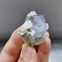 Natural Blue Transparent Fluorite and Dolomite Symbiosis comes from Yaogangxian,Hunan 50*35*20MM - image 2