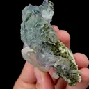 Natural Blue Transparent Fluorite and Quartz Mineral Specimen,High Quality Specimen,YAO GANG XIAN,HUNAN,CHINA(75*40*30mm) - image 2