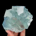Natural Blue Transparent Fluorite Cube, Mineral Specimen:Zhejiang,China (100*90*45MM) - image 2