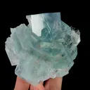 Natural Blue Transparent Fluorite Cube, Mineral Specimen:Zhejiang,China (100*90*45MM) - image 3