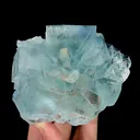 Natural Blue Transparent Fluorite Cube, Mineral Specimen:Zhejiang,China (100*90*45MM) - image 4