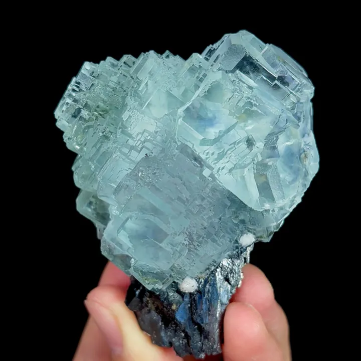 Natural Blue Transparent Fluorite, Mineral Specimen:Yaogangxian,Hunan (55*75*40MM) - image 6