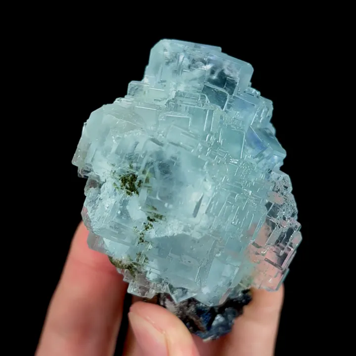 Natural Blue Transparent Fluorite, Mineral Specimen:Yaogangxian,Hunan (55*75*40MM) - image 3