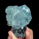 Natural Blue Transparent Fluorite, Mineral Specimen:Yaogangxian,Hunan (55*75*40MM) - image 2