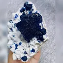 Natural Blueberry Fluorite and Quartz Cluster comes from Inner Mongolia,China 110*95*55MM - image 2