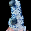 Natural Blueberry Fluorite and Quartz Coexist comes from Huanggangliang,Neimenggu 40*35*70MM - image 1